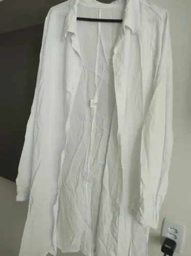 Camisa branca viscolinho sem uso