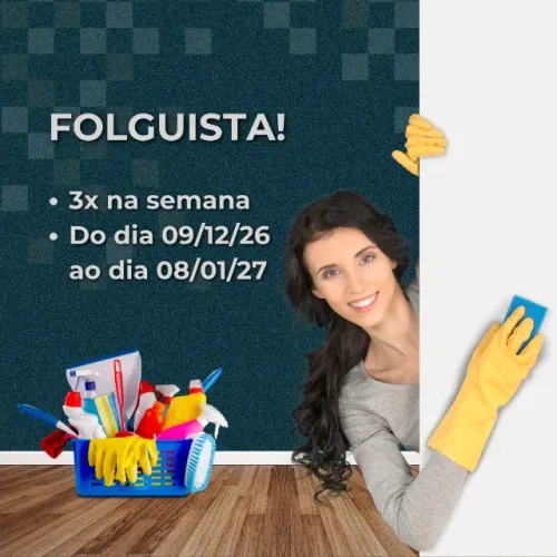 Folguista para serviços domésticos