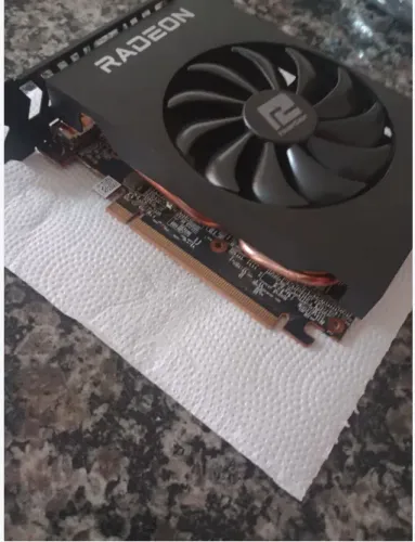 Placa de Vídeo AMD Radeon RX 6500 XT 4GB PowerColor - Impecável