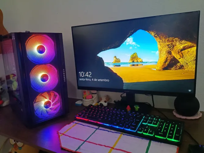 PC Core i5 64bits e placa gamer Radeon RX550