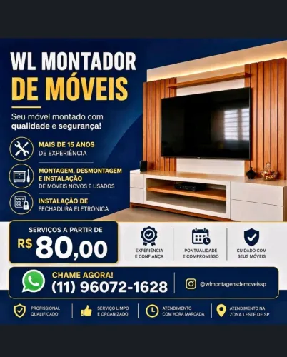 Montador de Móveis Profissional ZONA LESTE DE SÃO PAULO