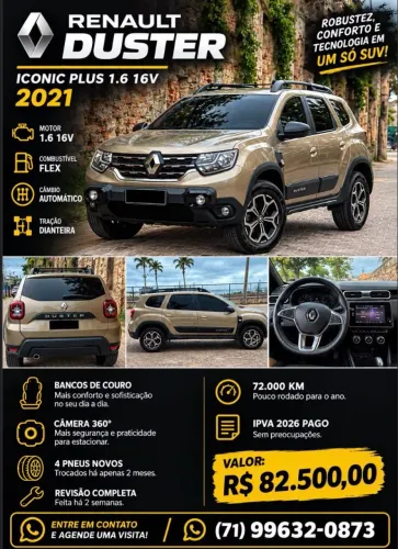 Renault Duster Iconic 1.6 16V Flex AUT 2021