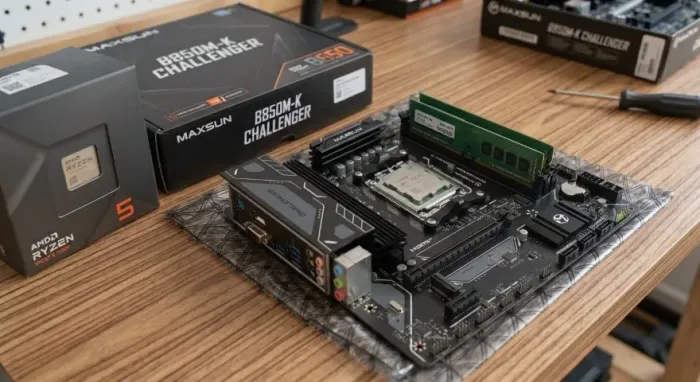 Kit Upgrade AM5: Ryzen 5 7500F + Maxsun B850M-K Wi-Fi + 16GB RAM DDR5
