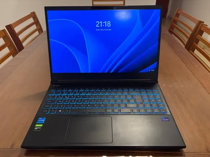 Notebook Avell HYB A52 i5 12ª Gen / 32GB RAM / SSD 500GB / GTX 1650 + Case e NF