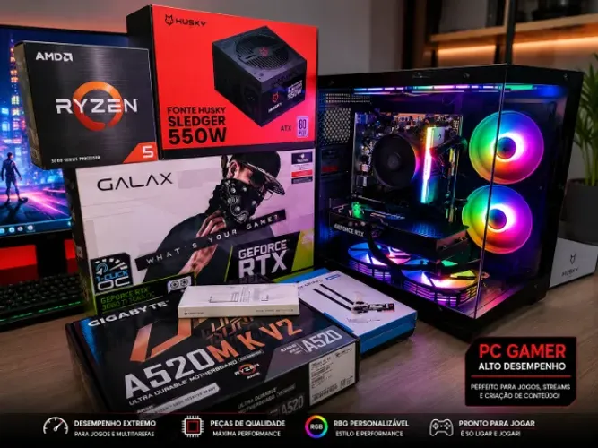 pc gamer completão! 3060 + R 5 5500!