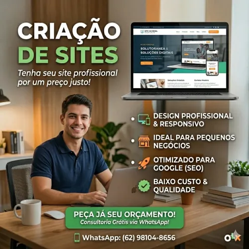 Criação de um site profissional por custo benefício