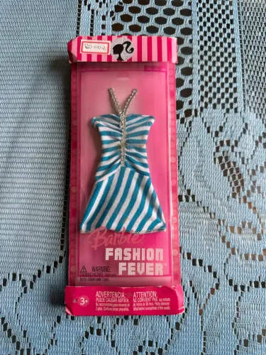 roupa vestido barbie fashion fever lacrada anos 2000 vintage 