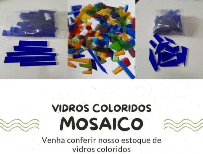 Fragmentos de vidro para arte artesanato