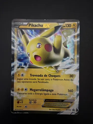 Carta Pikachu Ex (xy174) Pokémon tcg
