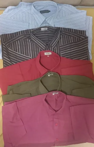 Camisas social mangas curtas tam 5 LOTE 9 PEÇAS 