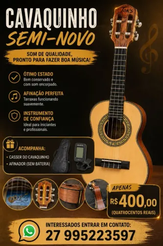 Cavaquinho semi-novo