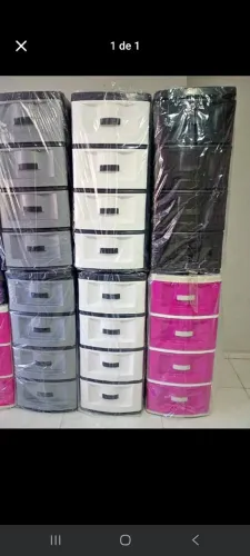 Gaveteiro de plástico 