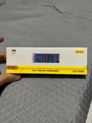 Fonte chaveada Slim 12v, 15A - Caixa Aberta