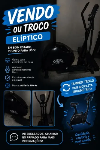 VENDO OU TROCO ELÍPTICO!