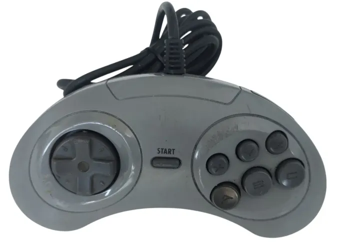Controle original de 6 botões do mega drive