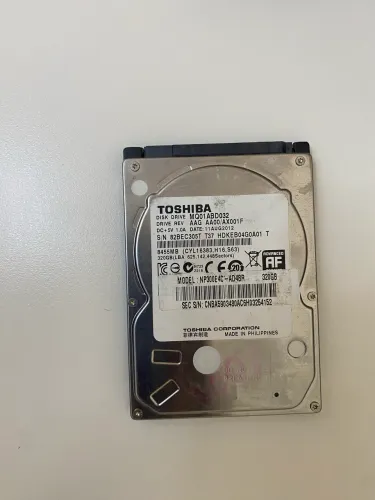 HD 320GB Toshiba Para Notebook Saúde 100%