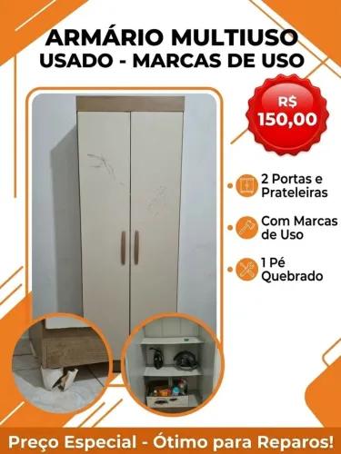 Armario multiuso 2 portas
