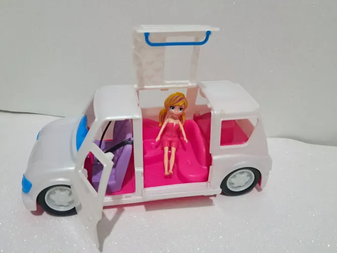 Polly Pocket Limousine Fashion + Boneca Polly Pocket 