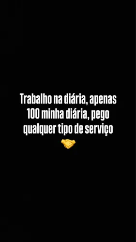 Trabalho na diária olinda 