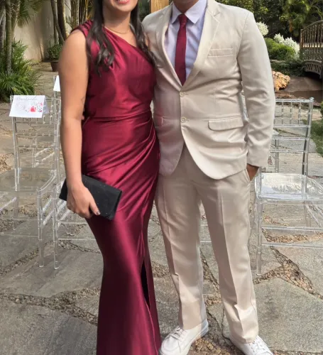 Vestido de Festa Marsala 