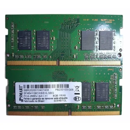 ? Kit Memória RAM Smart 8GB DDR4 2666MHz (Notebook) - Excelente Estado!