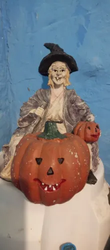 Halloween escultura para enfeitar