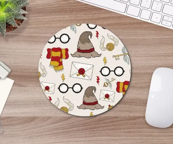 Mouse Pad Icons Harry Potter Geek Nerd 19cm