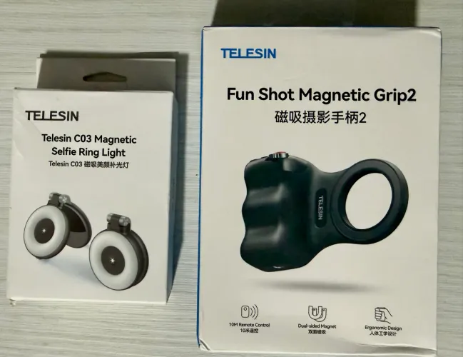 Telesin - suporte câmera magnética telefone iPhone/android.