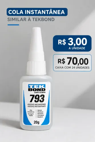 COLA INSTANTÂNEA - SIMILAR À TEKBOND | ÓTIMO CUSTO-BENEFÍCIO