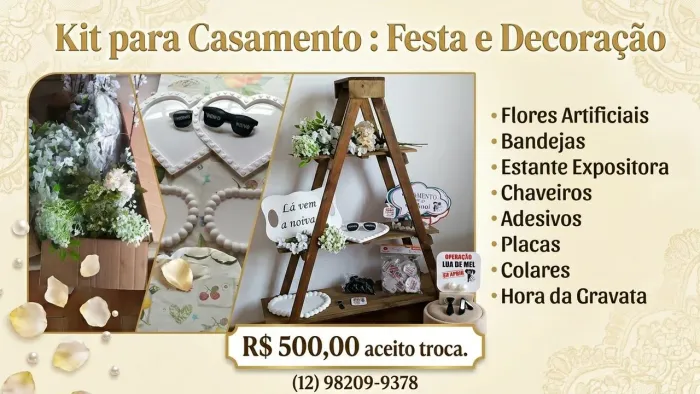 Kit itens de casamento