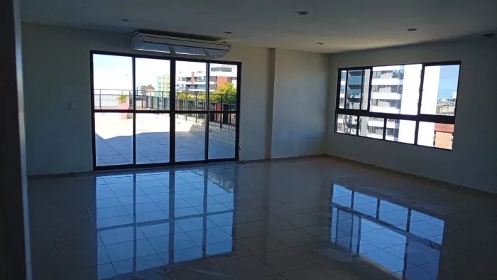 Quarto e sala com planejados e Varanda no Edifício Monteverdi