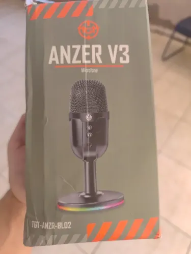 Microfone Gamer TGT Anzer V3 USB de Mesa para PC Streaming e Podcast - Na Caixa