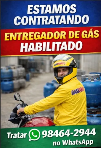 entregador de gás Habilitado...
