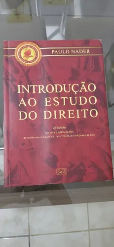 Livro Introdução ao Estudo do Direito de Paulo Nader