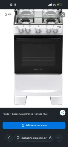 Fogão acedendor automático 