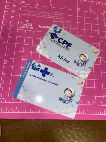 CPF e cartão do sus personalizado