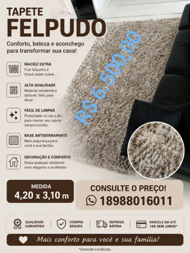 Tapete grande felpudo 23m2
