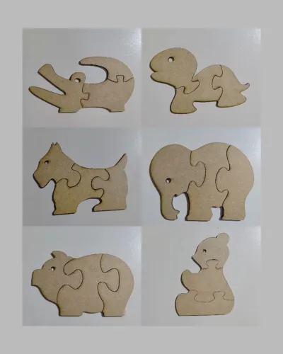Lembrancinha quebra-cabeça bichihos