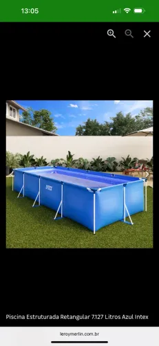 Piscina Intex 7.127 Litros / 84 cm de Profundidade / 4.50m de Comprimento / 2.20 de Largur