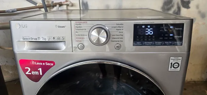 Lava e seca lg inox com WI-FI