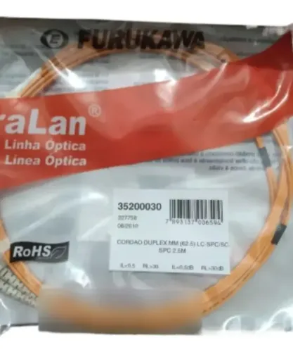 Cordão Duplex Furukawa 35200030 Multimodo Lc/sc-spc 2.5m