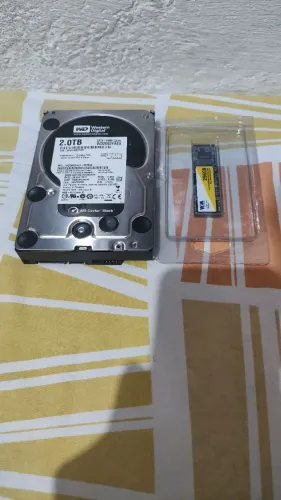 SSD NVMe 256GB + HD 2TB WD Black Caviar