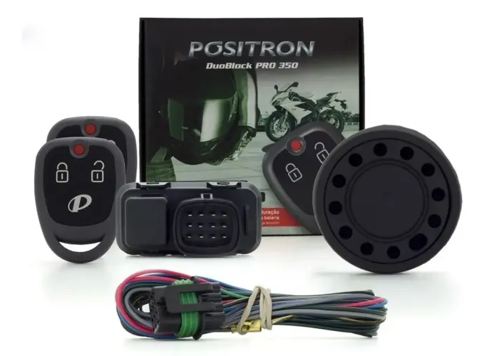 Kit Alarme Moto Positron Pro 350 G8 Universal Corta Corrente