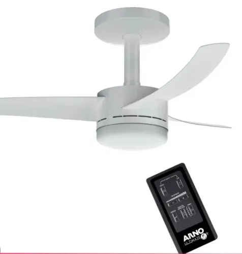 VENTILADOR DE TETO ARNO ULTIMATE COM 3 PÁS E CONTROLE REMOTO BRANCO