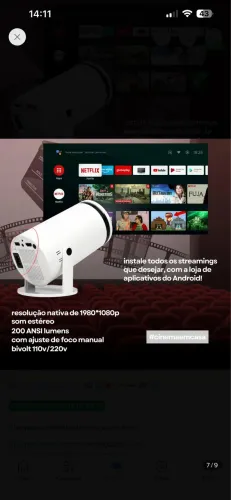 Projetor portátil 
