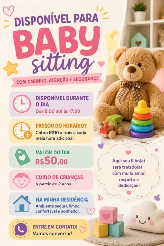 Sou babá com experiência
