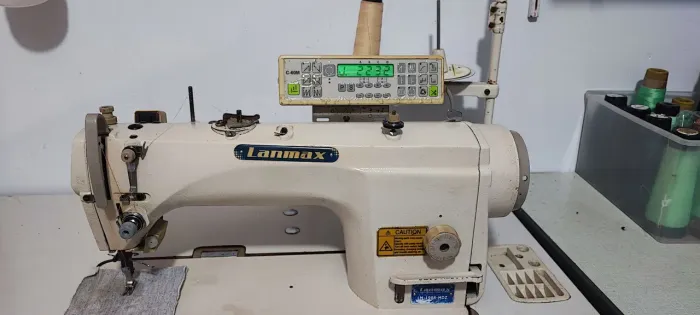 Máquina Reta Eletrônica Lanmax Completa - Industrial, Revisada e Pronta para Trabalhar