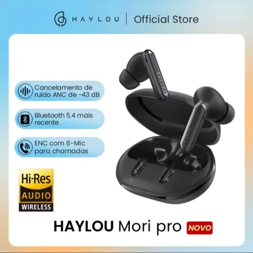 Fone de ouvido haylou mori pro bluetooth 5.4