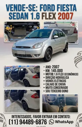 Ford Fiesta Sed. 1.6 8V Flex 4P 2007