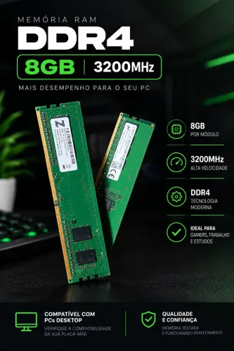 Memória ram DDR4 8G 3200mhz